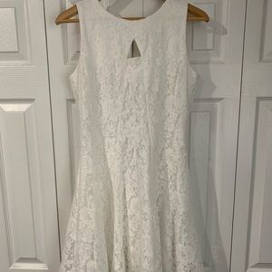 White lace dress